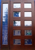 M001 puerta moderna de madera con pao fijo